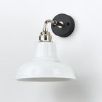 Old School Electric Factory Wall Light : Right Angled