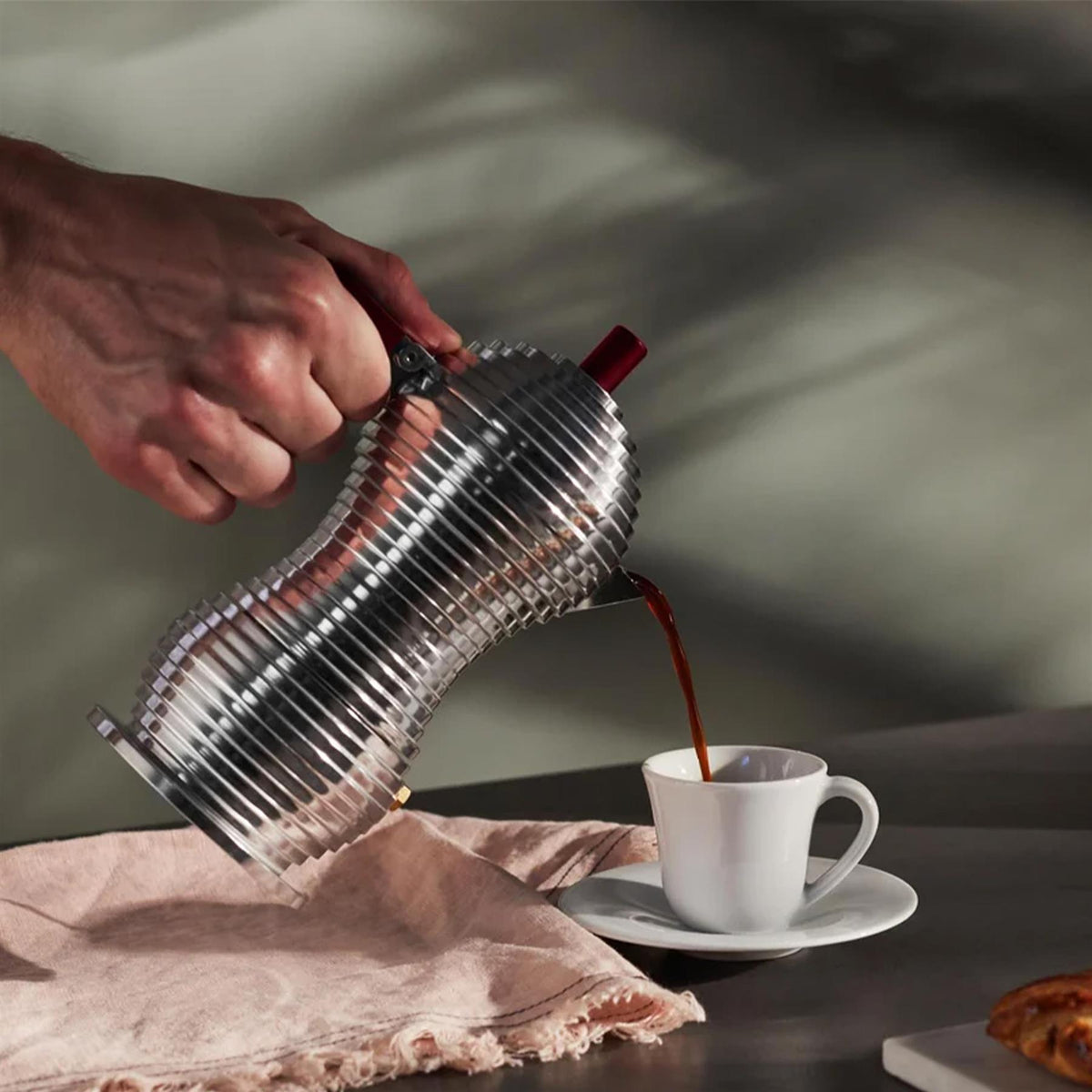 Alessi Pulcina Induction Hob Espresso Coffee Maker