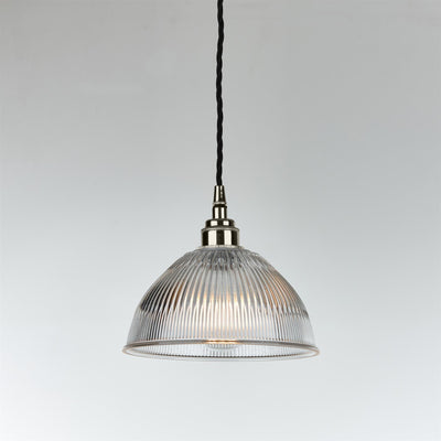 Old School Electric Prismatic Dome Pendant Light