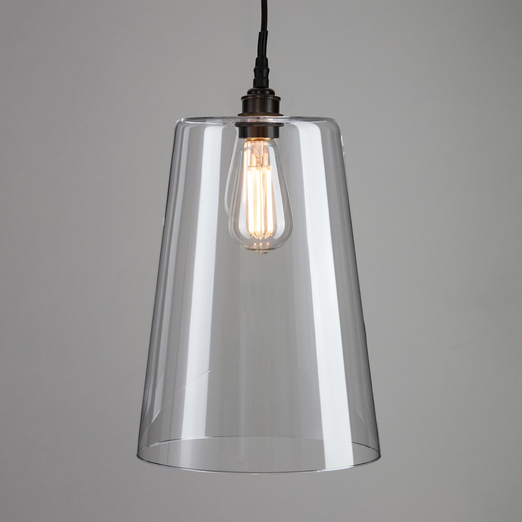Outlet Old School Electric - Bathroom Version : Tapered Blown Glass Pendant