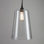 Old School Electric Tapered Blown Pendant Light : Bathroom Version