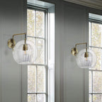 Marc Wood Pleated Crystal Wall Light