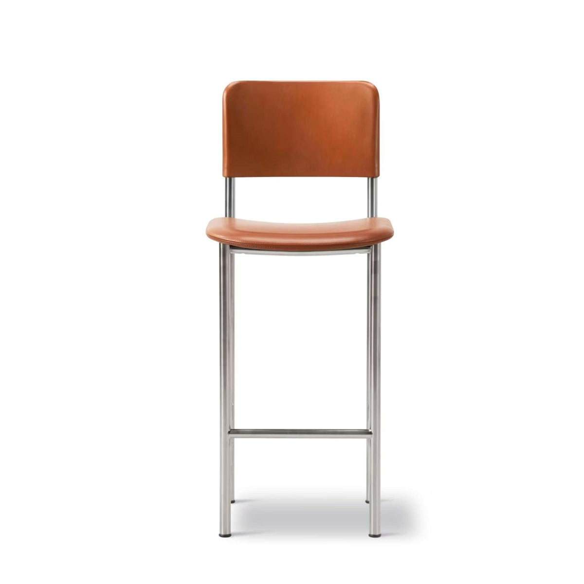 Fredericia Plan Bar Stool with Metal Legs, Fully Upholstered