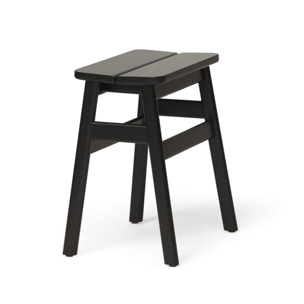 Outlet Form & Refine Angle Stool - Black Stained Beech