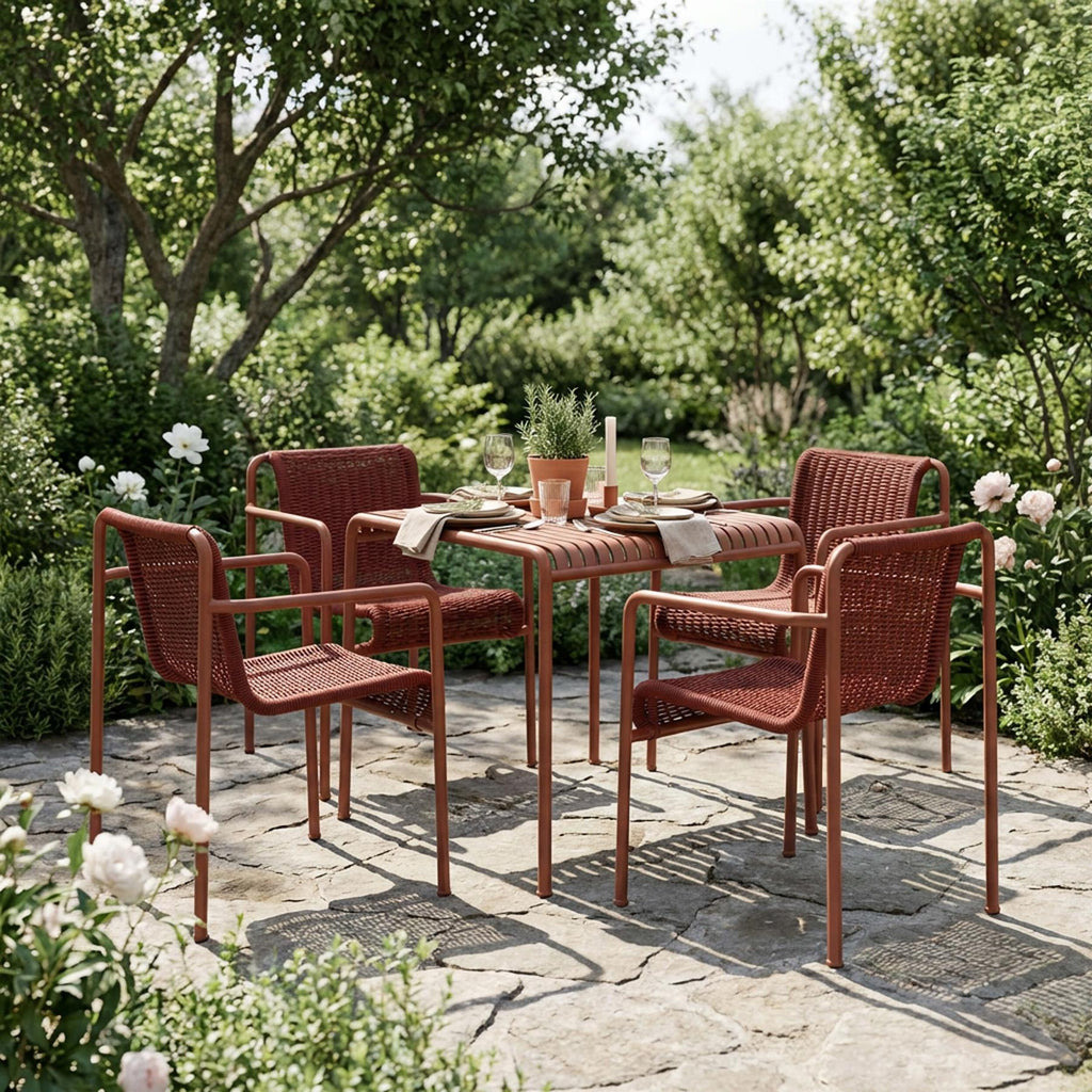 HAY Palissade Cord Garden Dining Set - Small - Curated by Holloways of Ludlow