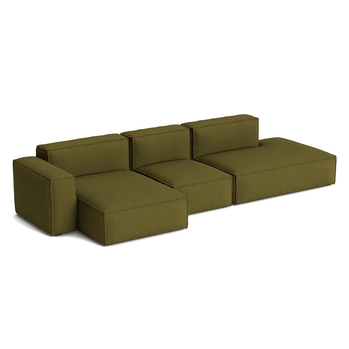 HAY Mags Soft 3+ Seater Sofa Low Armrest with Removable Cover Combination 4 Left