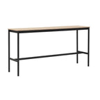 Ex-Display Muuto Base High Table - Oak Veneer, Black, 50cm, 105cm  **STORE COLLECTION ONLY**