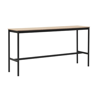 Ex-Display Muuto Base High Table - Oak Veneer, Black, 50cm, 105cm  **STORE COLLECTION ONLY**