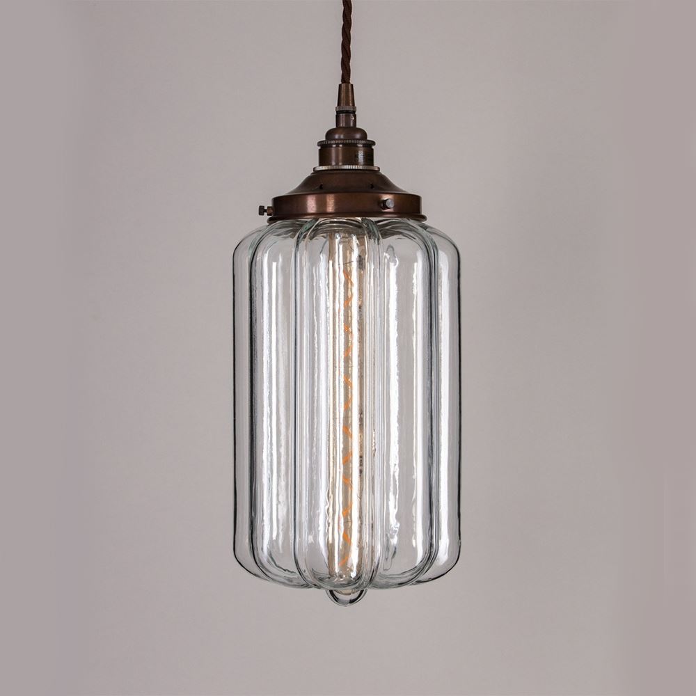 Old School Electric Ellington pendant light - clear glass