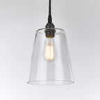 Old School Electric Tapered Blown Pendant Light : Bathroom Version