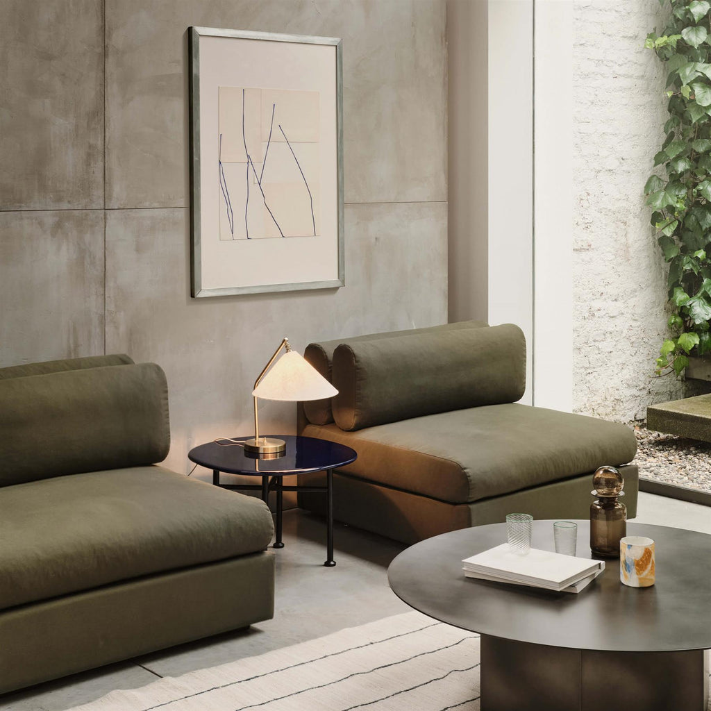 GUBI Grashoppa Lamp with Fabric Shade