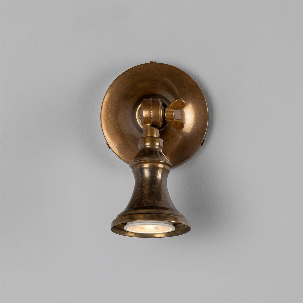 Mullan Lighting Accra Traditional Small Brass Spotlight
