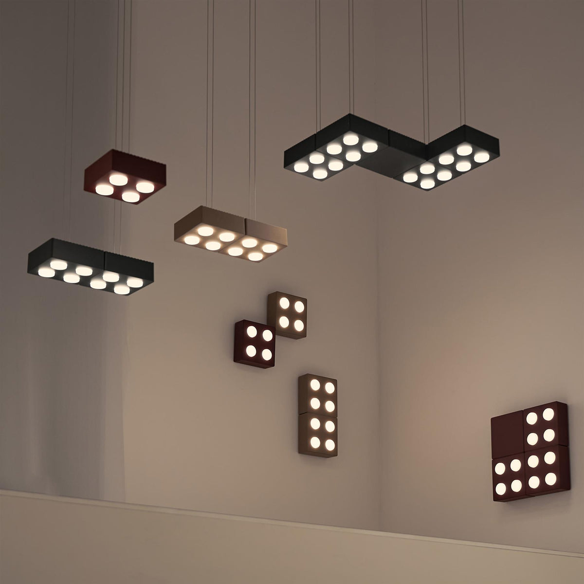 AGO Domino Double Pendent Light