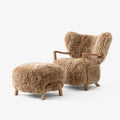 &Tradition ADT2 & ADT3 Wulff Lounge Chair Ottoman