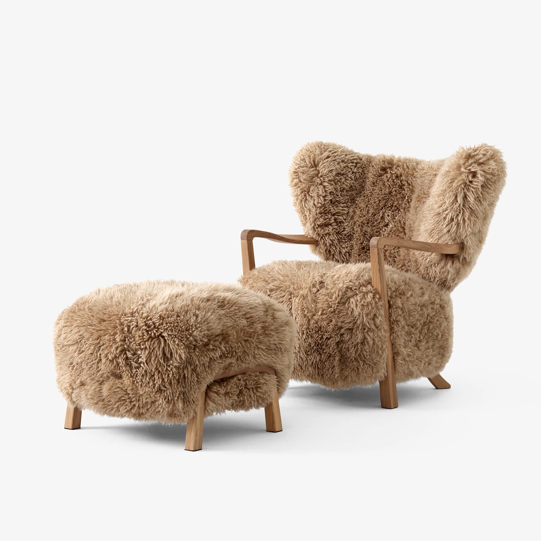 &Tradition ADT2 & ADT3 Wulff Lounge Chair Ottoman