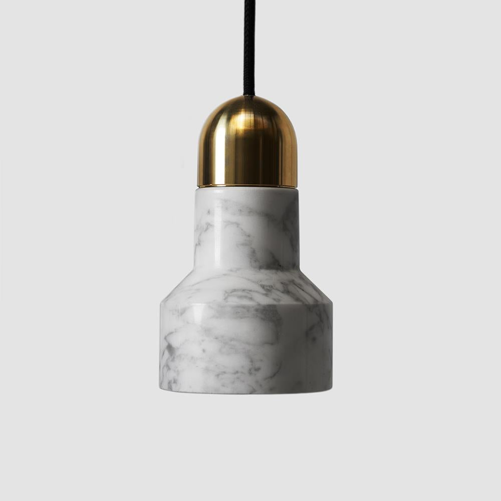 Bentu Qie pendant light - marble or lavastone