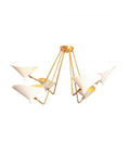 Outlet Gong Dino 6 Arm Ceiling Light - White