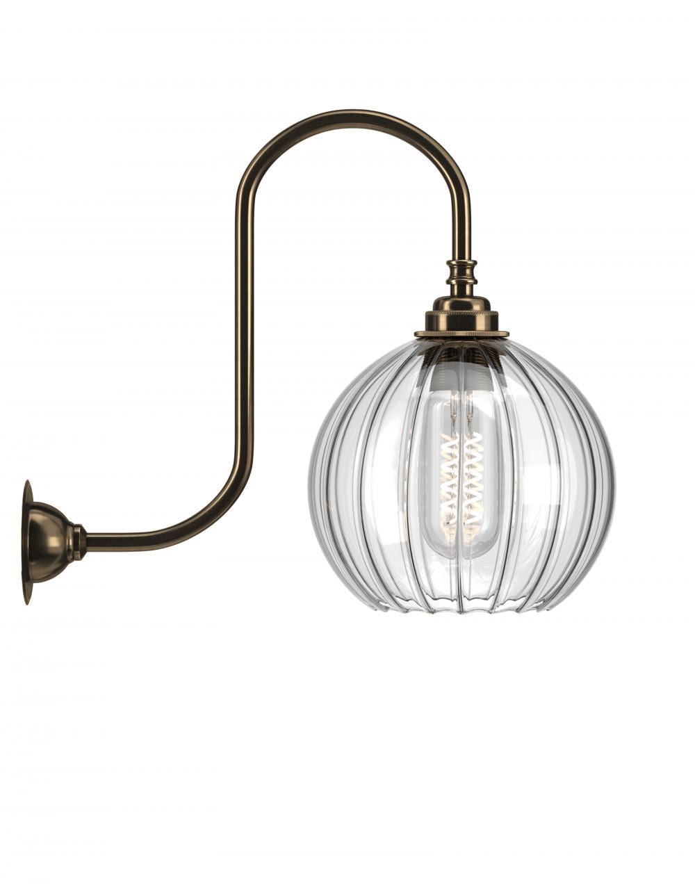 Fritz Fryer Hereford Swan Neck Bathroom Wall Light