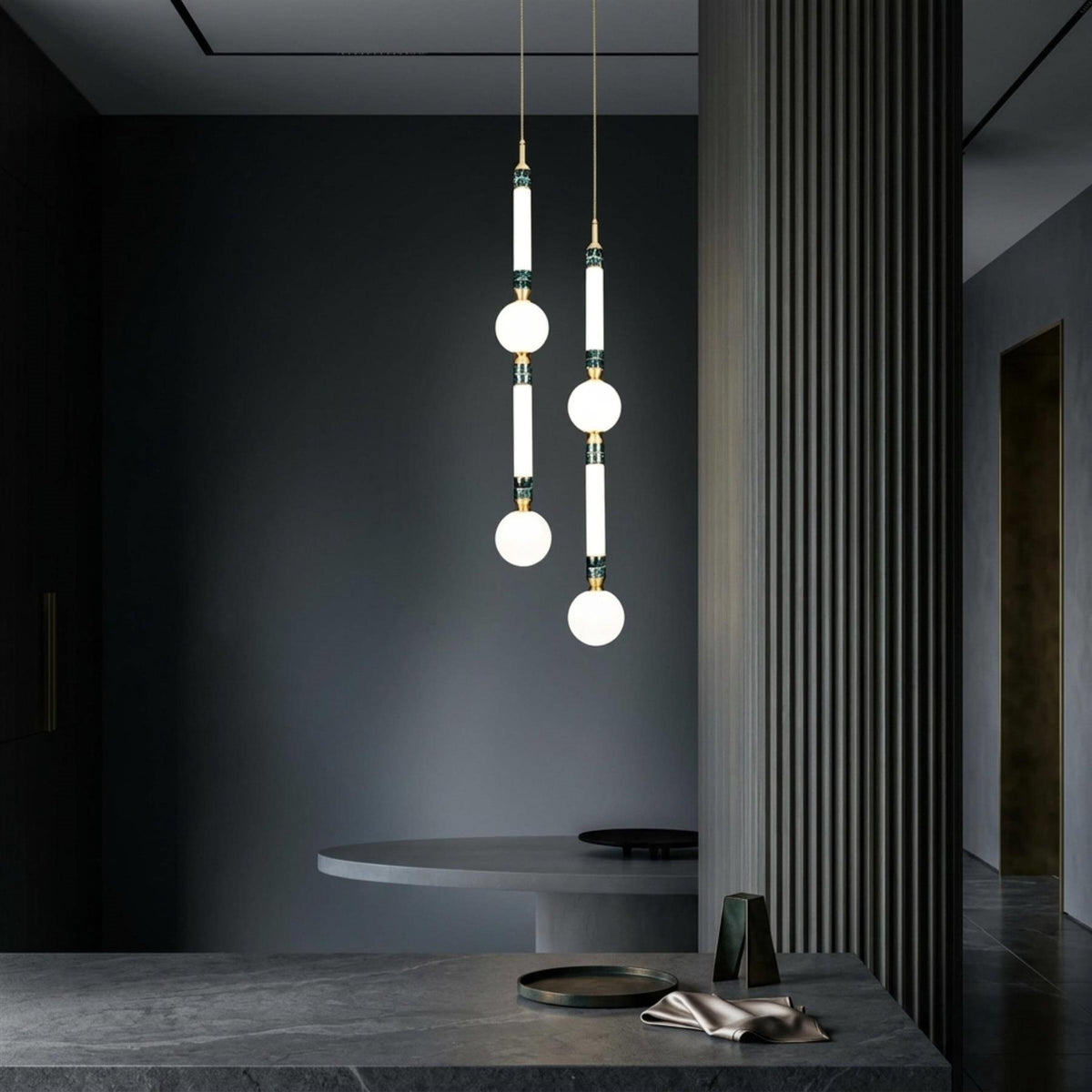 Marc Wood Greenstone Pendant Light