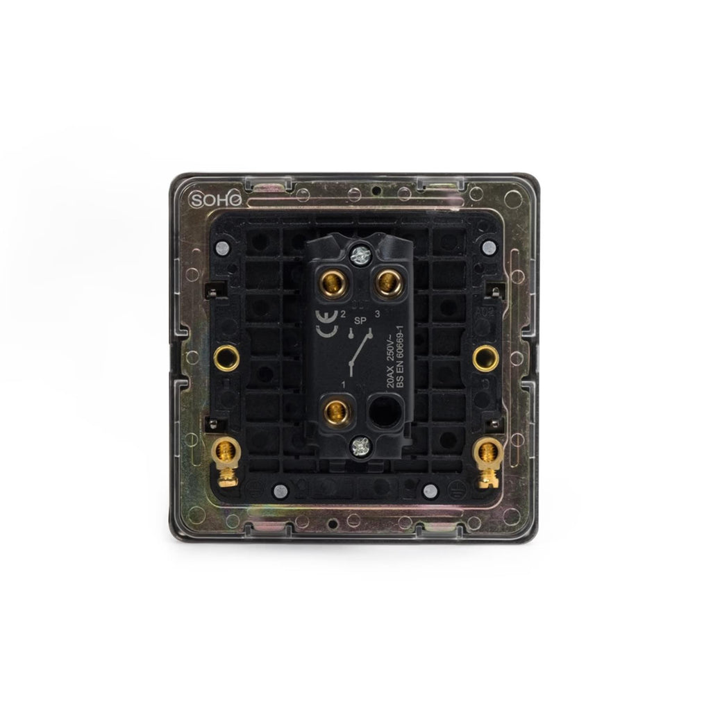 Soho Lighting Eton Collection Bronze 20A 1 Gang 2 Way Toggle Switch