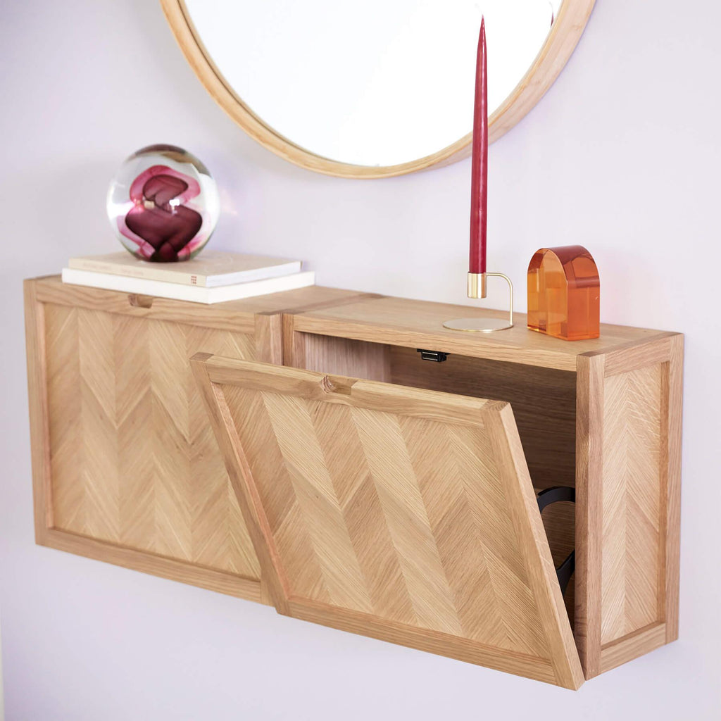 Hubsch Herringbone Shoe Cabinet