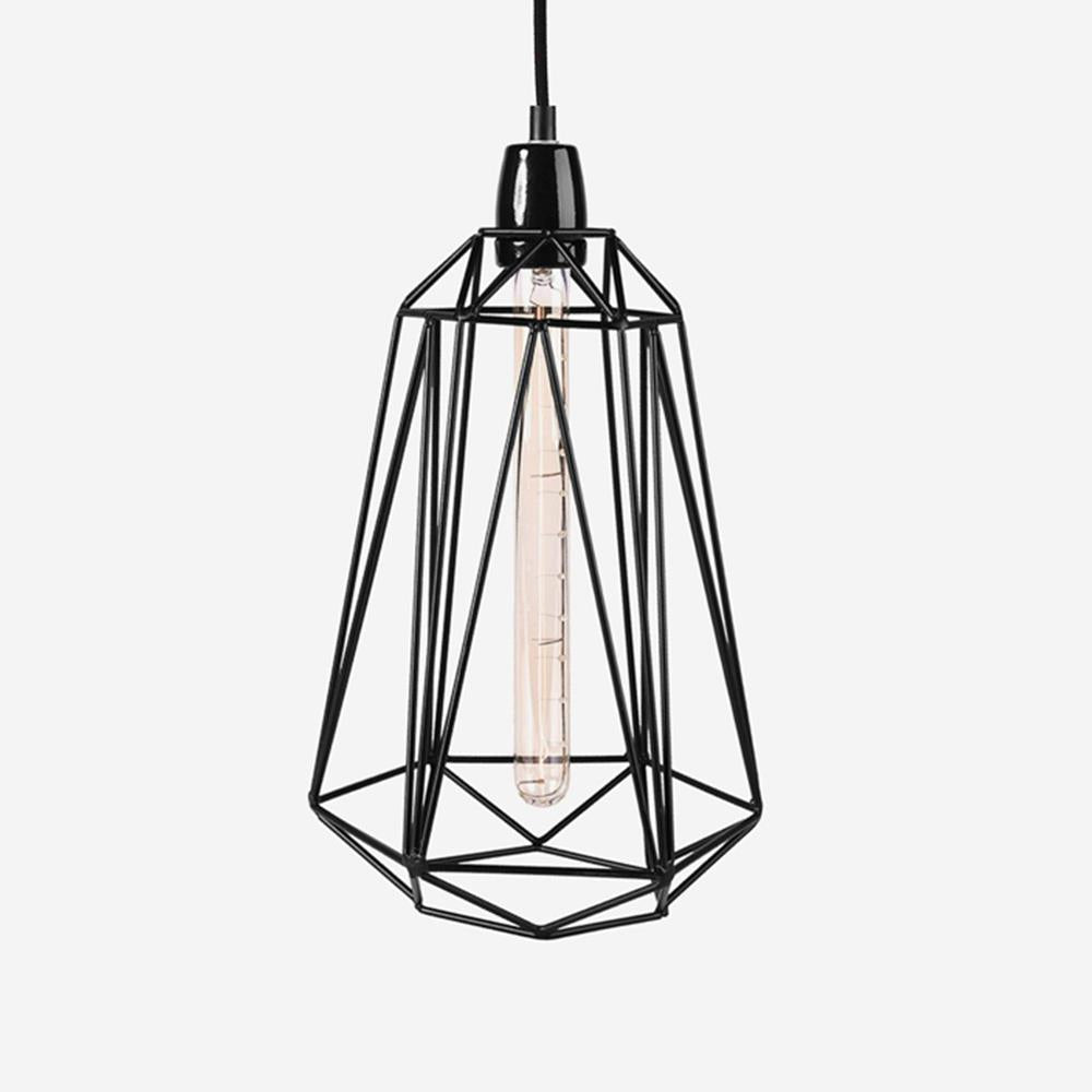 Outlet Diamond Cage Pendant Light with FREE Filament Bulb