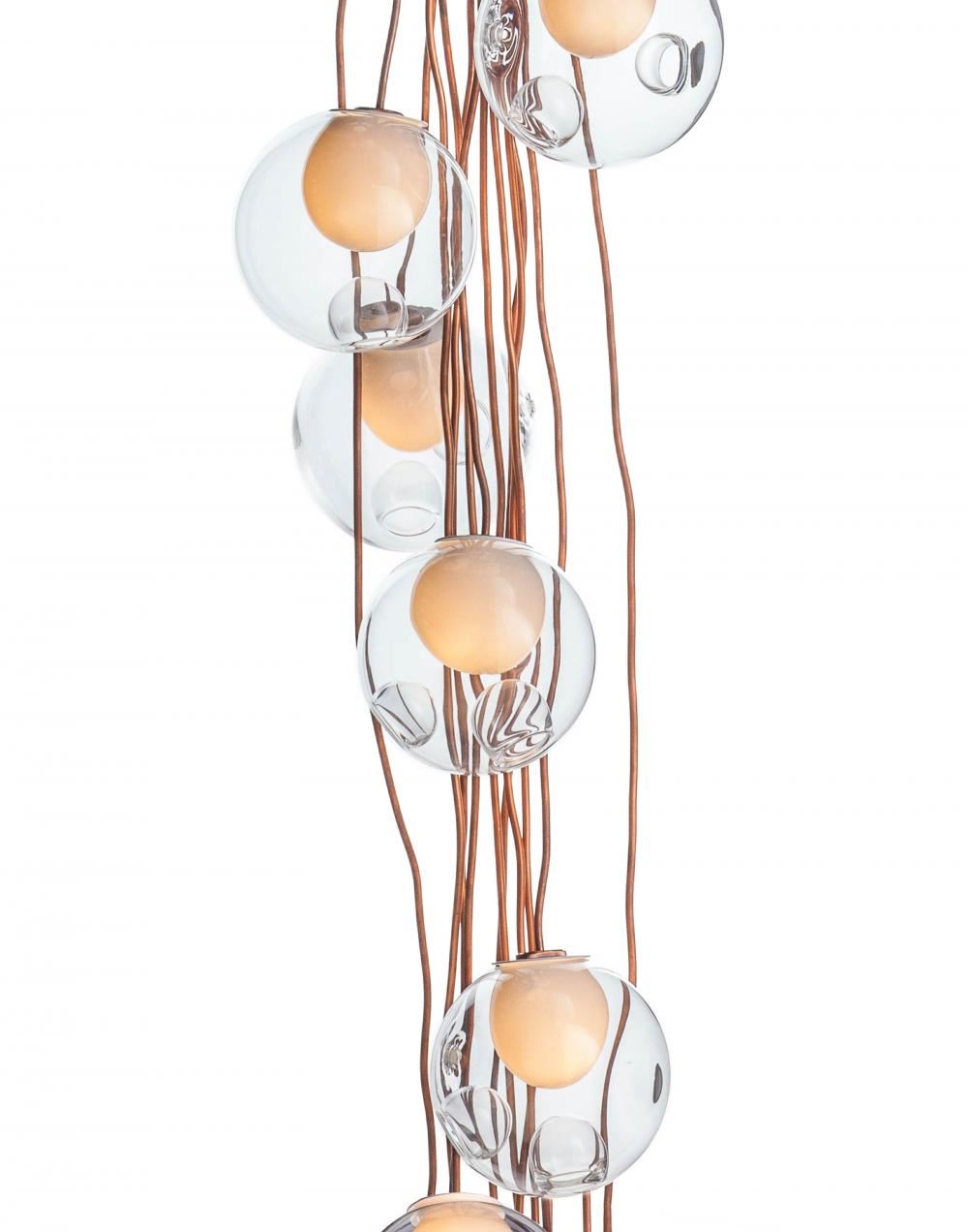 Bocci Series 28 Copper Cluster Pendant Light 19 - 61 Pieces