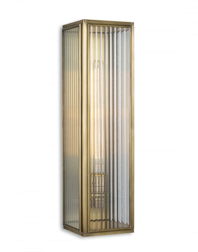 J. Adams Ash Wall Light with Reeded Glass