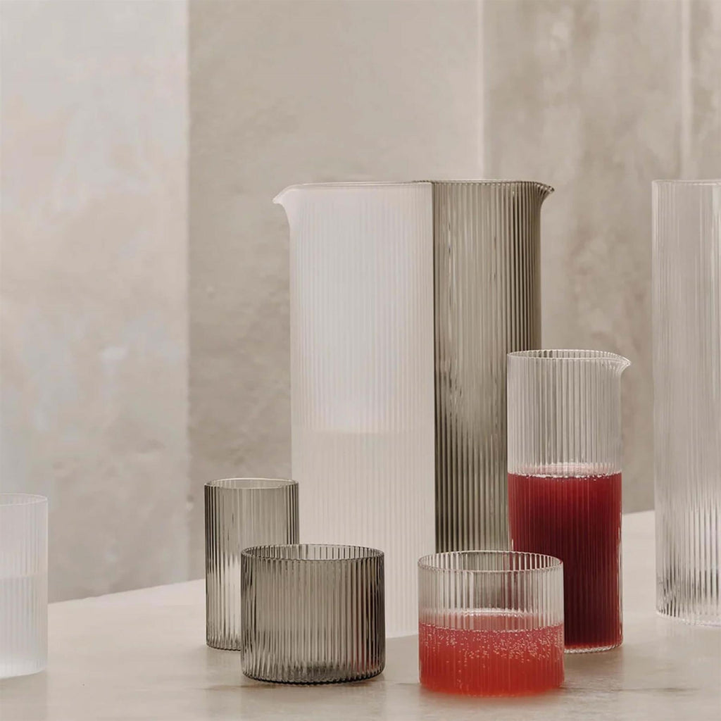 Ferm Living Ripple Low Drink Glasses - Set of 4