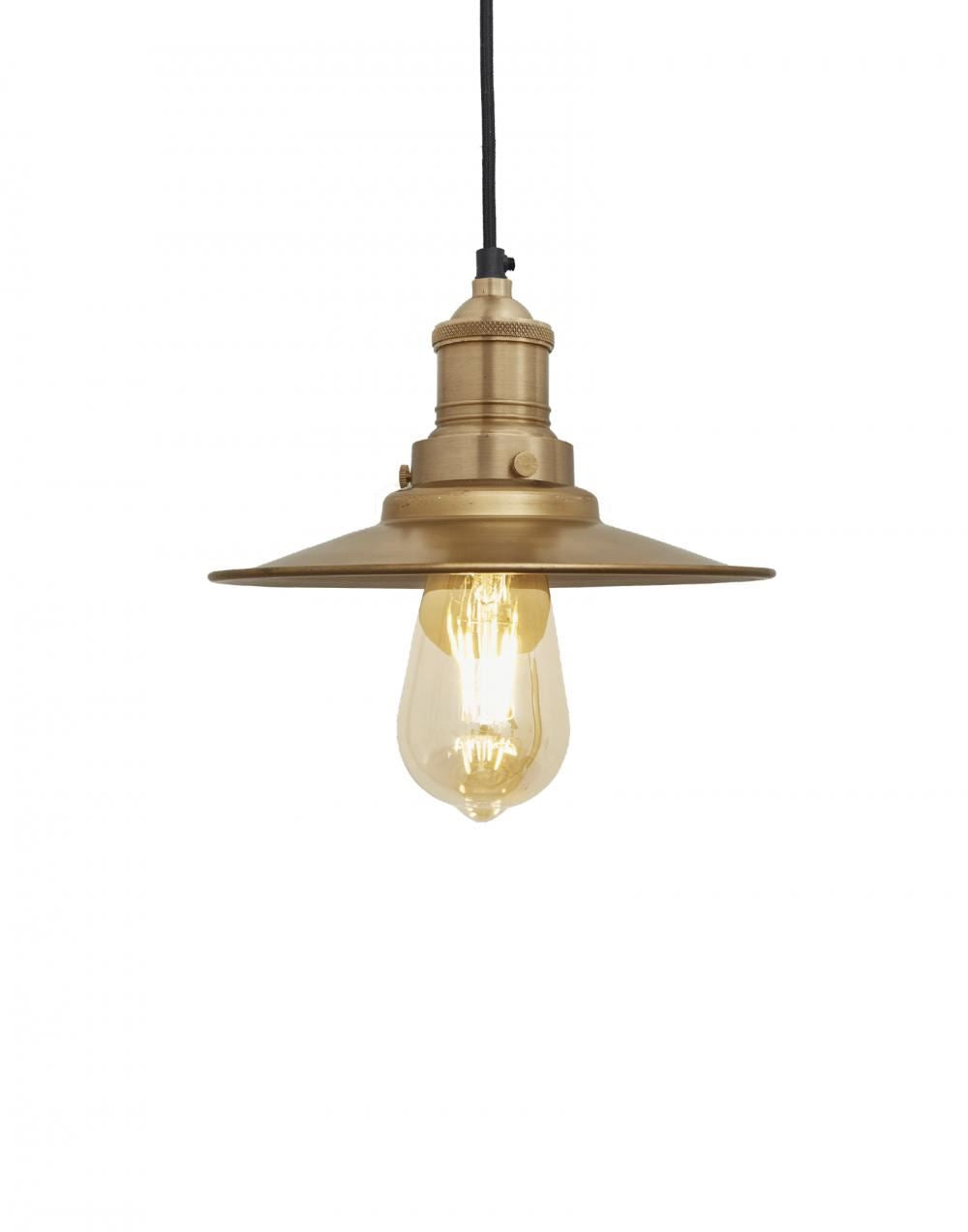 Industville Brooklyn Antique Flat Industrial Pendant Light