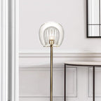 Marc Wood Pleated Crystal Floor Lamp
