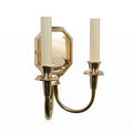 Outlet Diane twin wall sconce - Lacquered polished brass, IP20 (Interior use) - No shade
