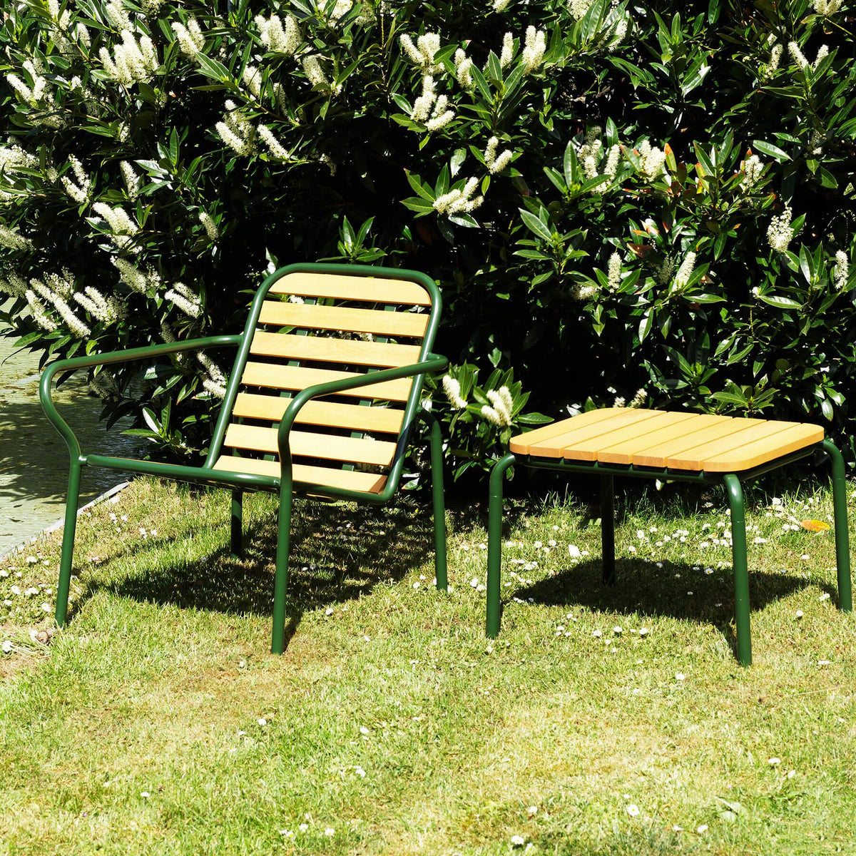 Normann Copenhagen Vig Robina Wood Garden Lounge Chair