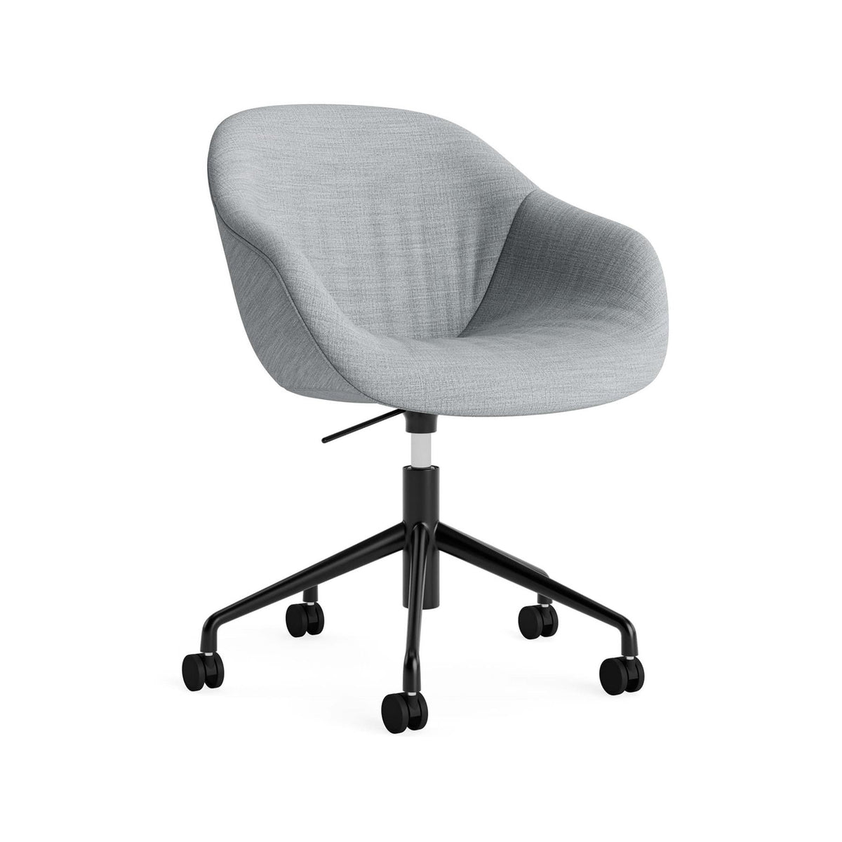 HAY AAC 253 Chair, Soft Upholstery - 5 Star Swivel Base, Gas Lift and Wheels