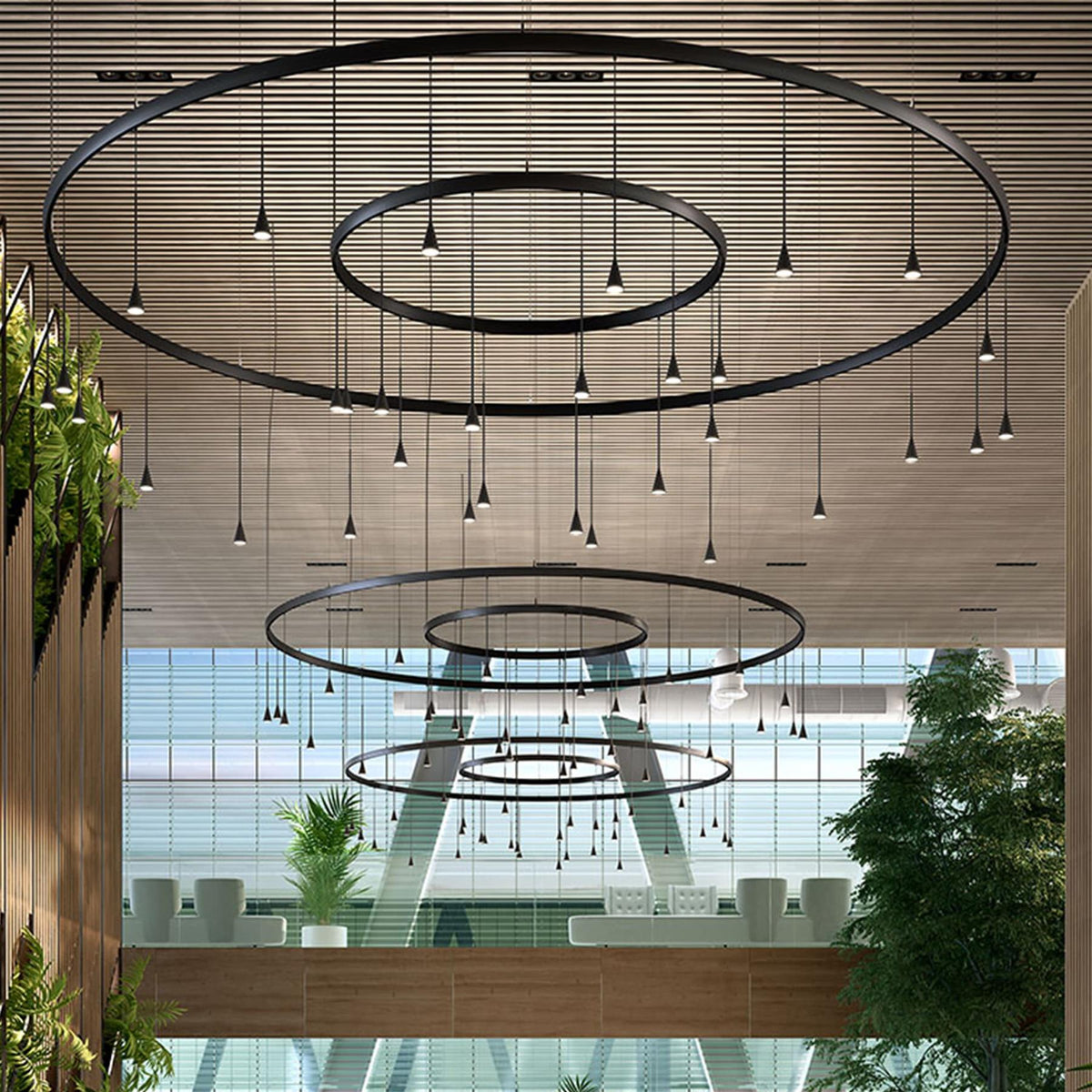 Bover Skybell Circle Pendant Light