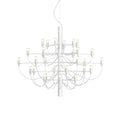 Outlet Flos 2097 Chandelier Light - 30 Bulb, White, Frosted Bulbs