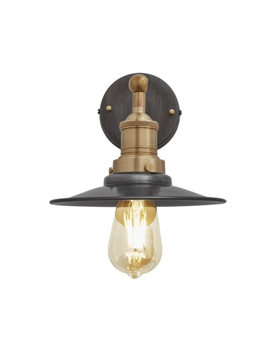 Industville Brooklyn Vintage Antique Sconce Wall Light - Flat