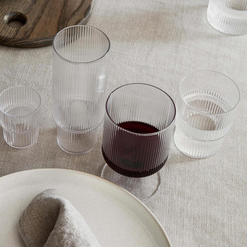 Ferm Living Ripple Small Glasses - Set of 4