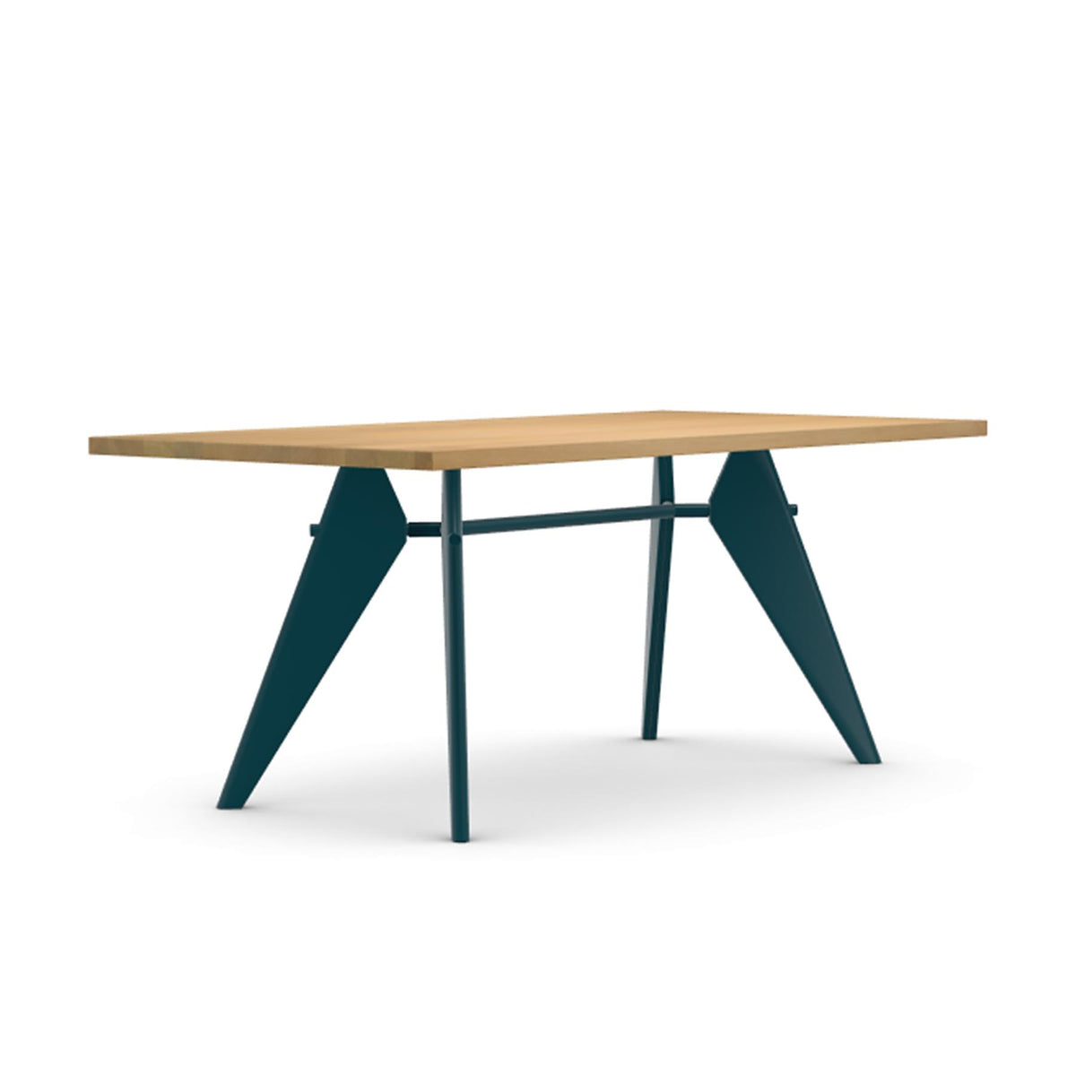 Vitra EM Dining Table with Solid Oak Top