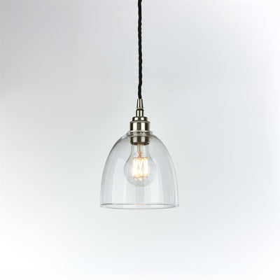 Old School Electric Bell Blown Pendant Light