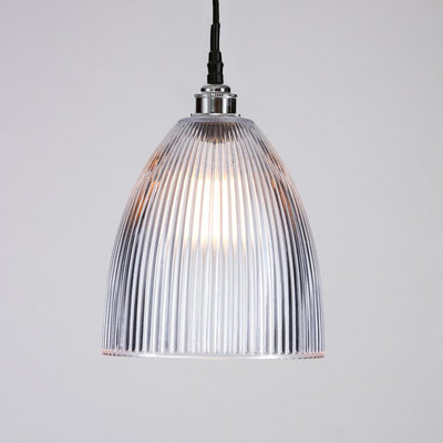 Old School Electric - Bathroom Version : Elongated Prismatic Pendant Light