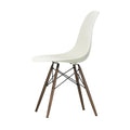 Outlet Vitra Eames RE DSW Plastic Side Chair - Dark Maple Legs, Pebble