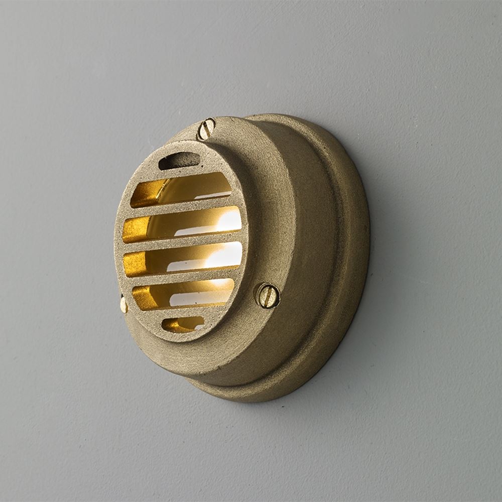Davey Louvred Cast Brass Step Light