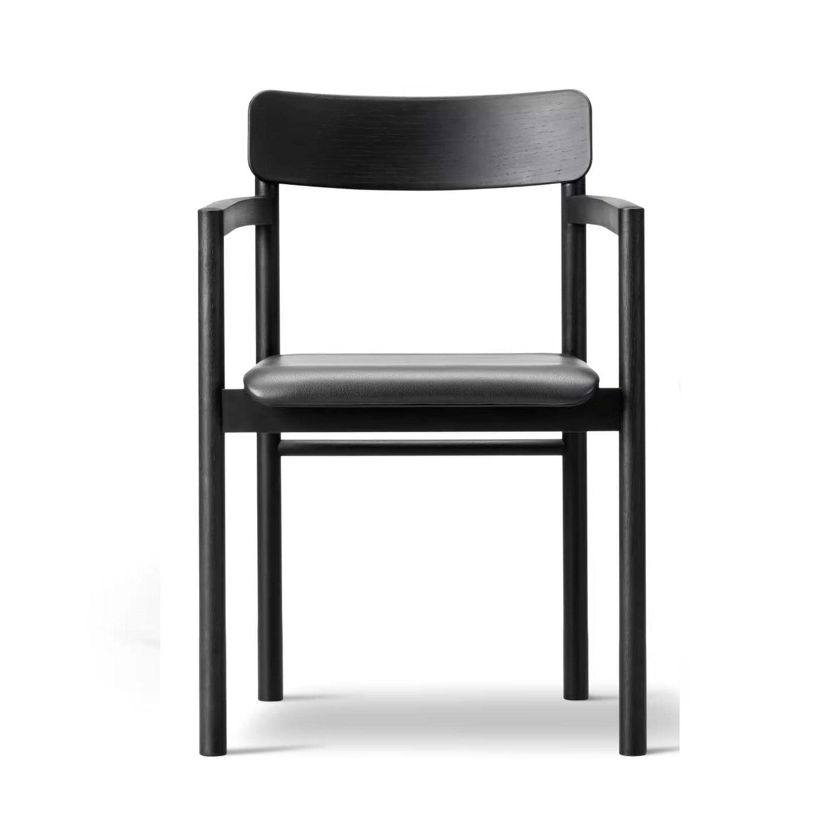 Fredericia Post Armchair with Upholstered Seat