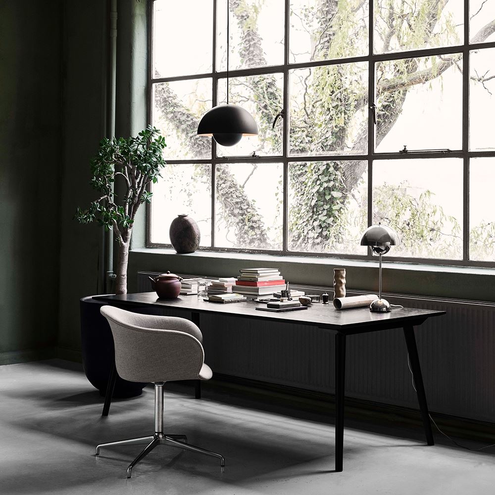 &Tradition JH33 Elefy Chair with Upholstery & Swivel Base