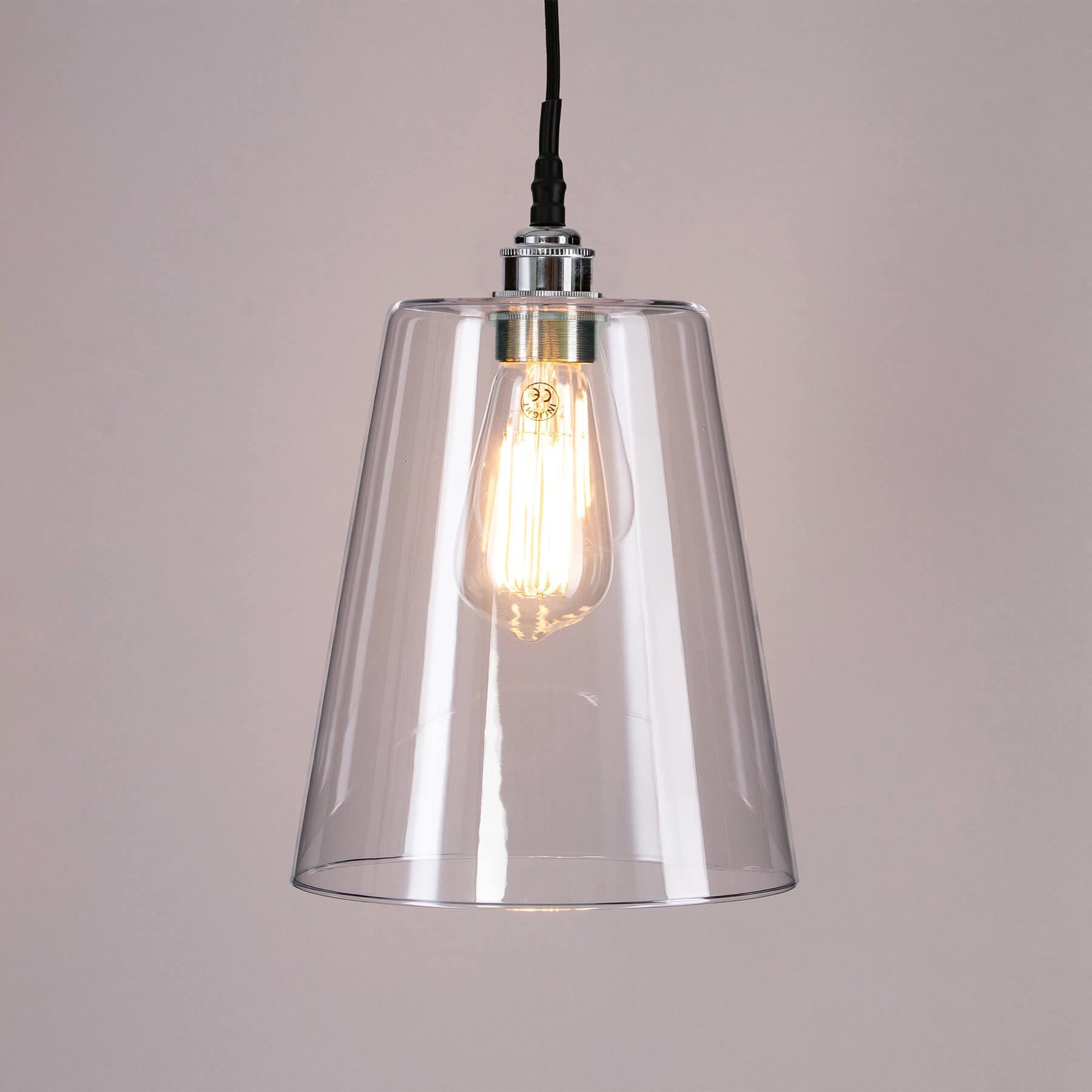 Outlet Old School Electric - Bathroom Version : Tapered Blown Glass Pendant