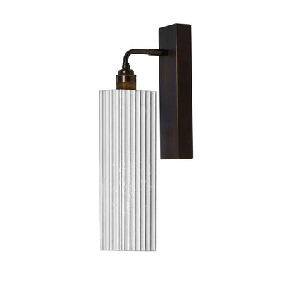 Ex-Display Alchemist Collection Silver Glass Wall Light -  Antique Brass