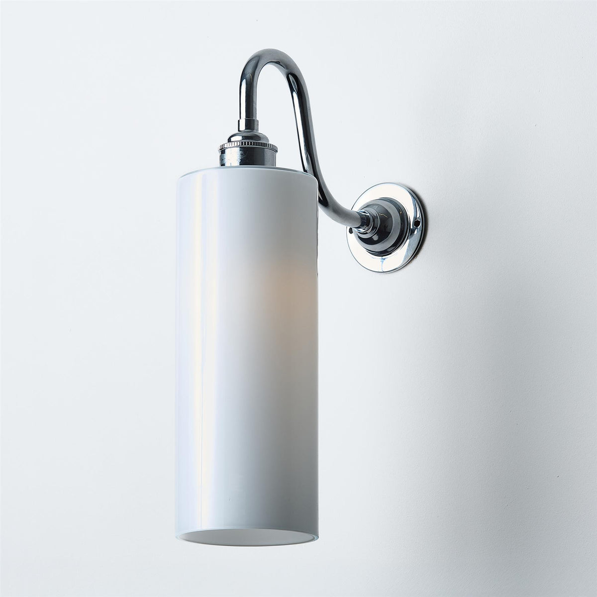 Old School Electric Parker Wall Light : Swan Arm : Bathroom Version