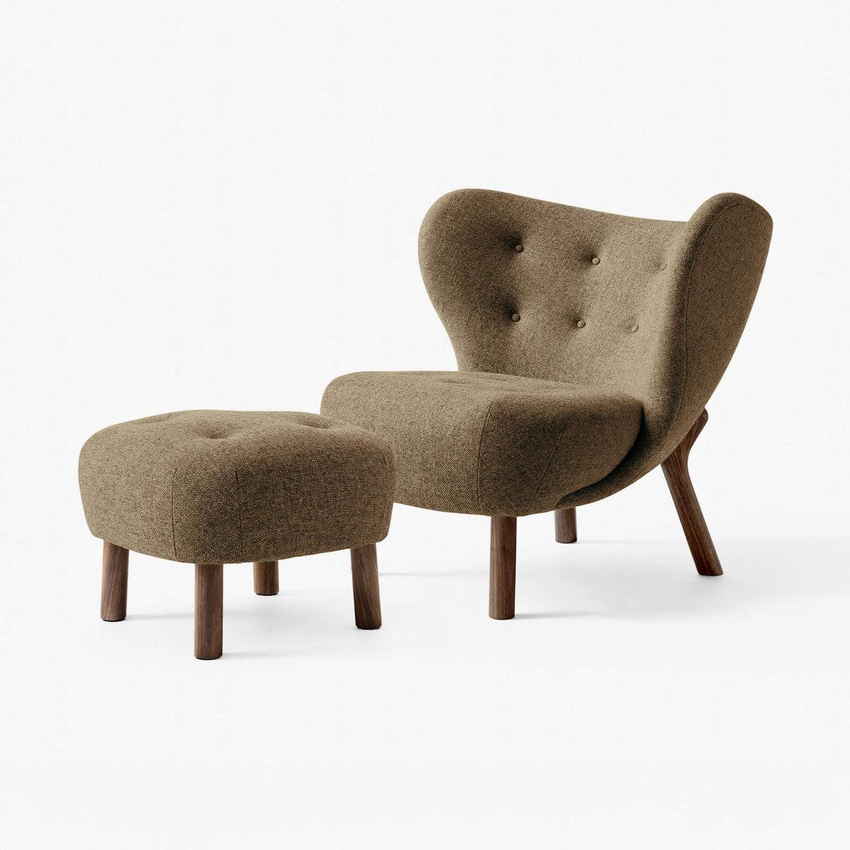 &Tradition VB1 Little Petra Chair with Footstool