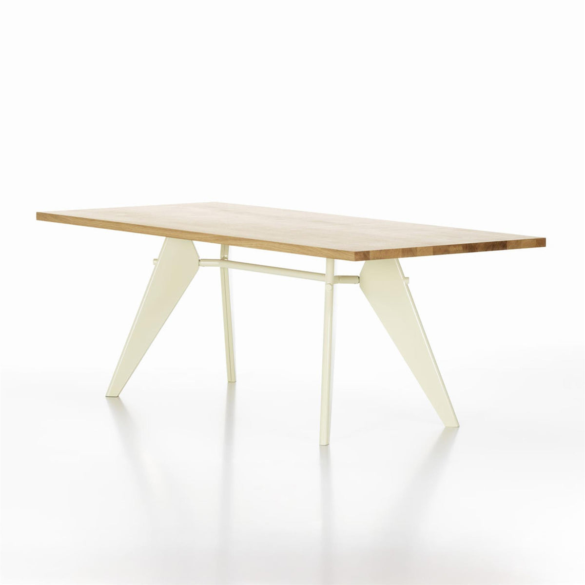Vitra EM Dining Table with Solid Oak Top